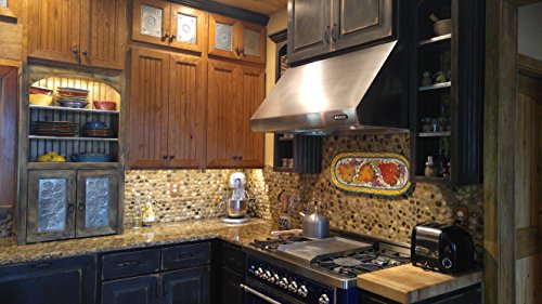 Polished Cobblestone Pebble Tiles for Showers