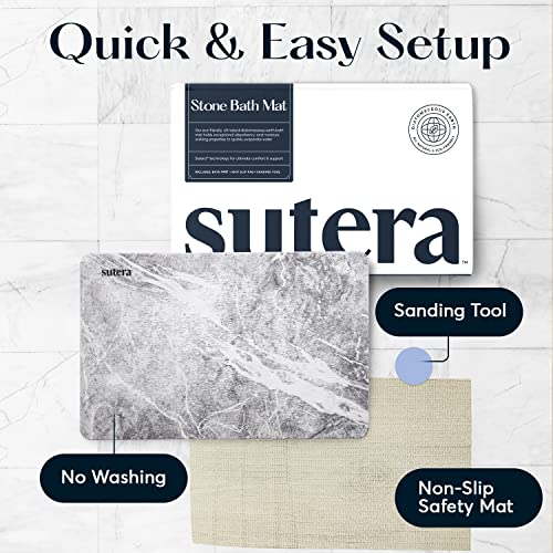 Sutera Diatomaceous Earth Shower Floor Mat