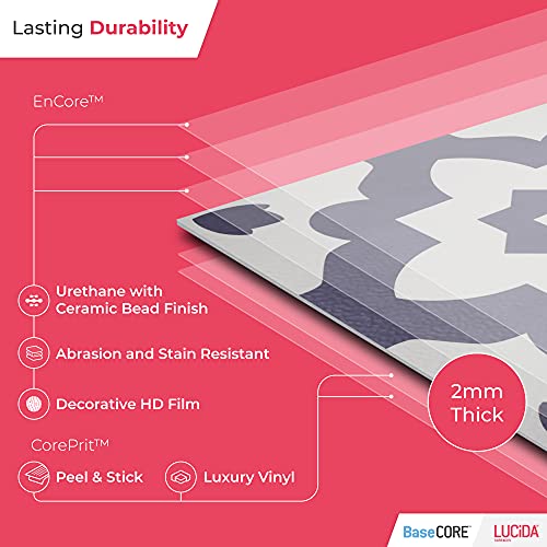 Milani Peel and Stick Luxury Vinyl Floor Tiles