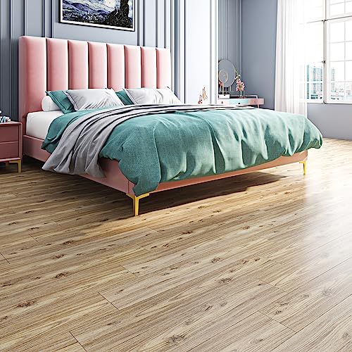 Livelynine Waterproof Vinyl Peel and Stick Floor Tiles