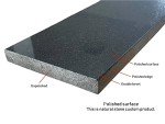 Absolute Black Granite Shower Floor Transition Tile
