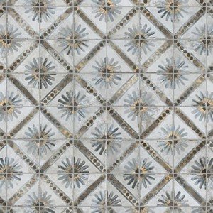 Harmonia Kings Marrakech Blue Ceramic Tile 13"x13