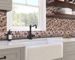 Hexagon Copper Mosaic Tile for Shower & Backsplash