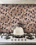 Hexagon Copper Mosaic Tile for Shower & Backsplash