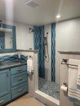 Aqua Teal Interlocking Pebble Mosaic Tile
