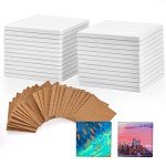 24 Ceramic Tiles for DIY Coasters and Crafts