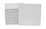 Glossy White Ceramic Shower Floor Tiles - 12 Pack
