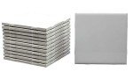 Glossy White Ceramic Shower Floor Tiles - 12 Pack