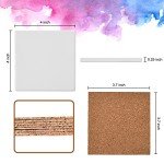24 Ceramic Tiles for DIY Coasters and Crafts