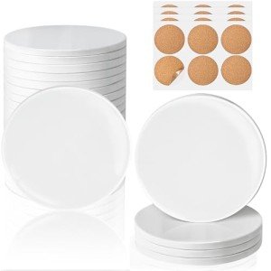 Glossy Ceramic Shower Floor Tiles - 24 Pack