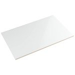 Glossy White Ceramic Shower Tile Sample 9-7/8" x 15-3/4