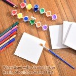24 Ceramic Tiles for DIY Coasters and Crafts