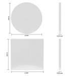 48 Pack Ceramic Coasters for DIY Projects