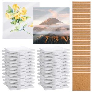 Sublimation Coaster Blanks with Cork Back - 30 Sets