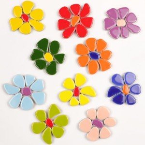 Mini Ceramic Pebbles Mosaic Tiles for DIY Crafts