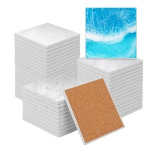 Sublimation Blank Ceramic Coasters with Cork Backing