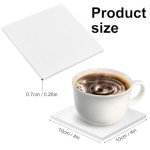 Sublimation Blank Ceramic Coasters with Cork Backing
