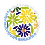 Petal Mosaic Ceramic Tiles for DIY Crafts