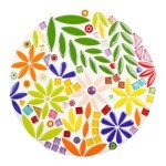 Petal Mosaic Ceramic Tiles for DIY Crafts