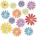 Ceramic Flower Mosaic Tiles for Craft Projects