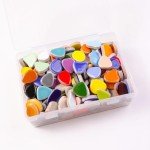 Mini Ceramic Pebbles Mosaic Tiles for DIY Crafts