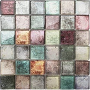 Antique 2'' x 2'' Glass Mosaic Wall Tile