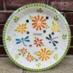 Ceramic Flower Mosaic Tiles for Craft Projects