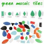 Assorted Round Mosaic Tiles for DIY Crafts