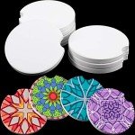 Glossy White Ceramic Tiles for DIY Crafts (8 Pack)