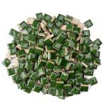 Forest Green Ceramic Mosaic Tiles for DIY Crafts