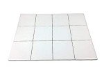 12 Glossy White Ceramic Shower Floor Tiles