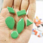 Assorted Round Mosaic Tiles for DIY Crafts