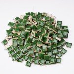 Forest Green Ceramic Mosaic Tiles for DIY Crafts