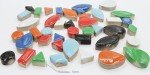 Assorted Round Mosaic Tiles for DIY Crafts