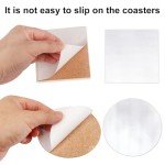4-Inch Square & Round Ceramic Coasters Set