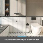 Faux Marble Peel and Stick Shower Tile Sheets