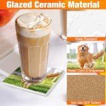 24 Pack Ceramic Tile Coasters for DIY Crafts