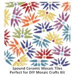 Ceramic Flower Mosaic Tiles for Craft Projects