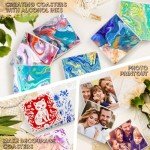 24 Pack Square Ceramic Coasters for Art Projects