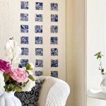 Blue and White Ceramic Mosaic Tiles – 121 Pcs