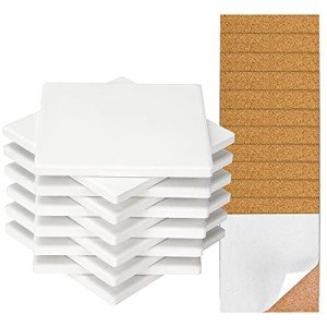12 Pack Unglazed Ceramic Tiles for DIY Projects
