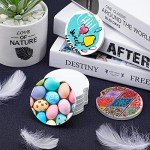 Glossy White Ceramic Tiles for DIY Crafts (8 Pack)