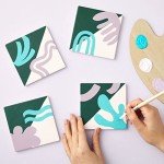 10 White Unglazed Ceramic Tiles for Crafts