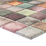 Antique 2'' x 2'' Glass Mosaic Wall Tile