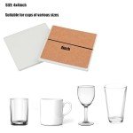 10 White Ceramic Tiles for DIY Art Projects