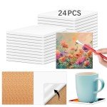 24 PCS 4x4 Inch Self-Adhesive Ceramic Tiles