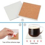 Blank Ceramic Coasters for DIY Crafts – 45 Pieces