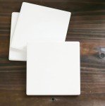 10 White Ceramic Tiles for DIY Art Projects