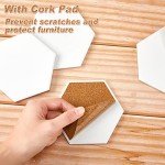 Zopeal Hexagon Ceramic Tiles for DIY Crafts