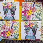 10 White Ceramic Tiles for DIY Art Projects